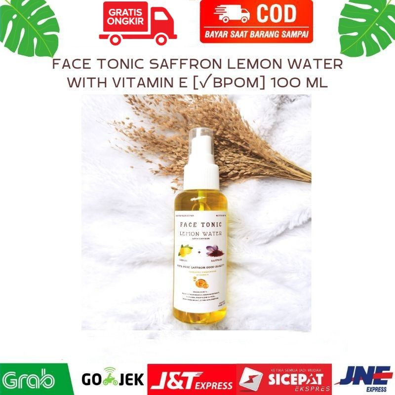 FACEMIST SAFFRON 100 ML (BPOM) WITH WATER LEMON DAN VIT E  / AIR SAFRON /AIR SAFRON