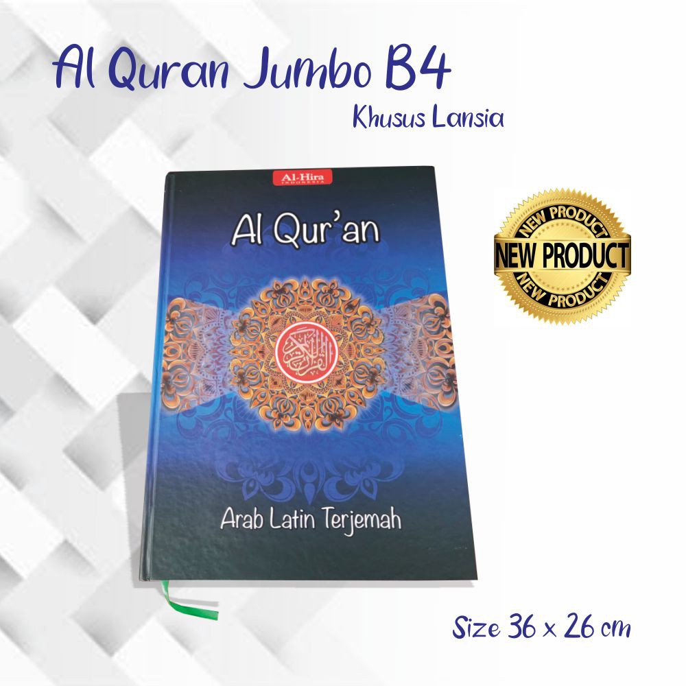 PAKET Meja Tatakan Alquran dan Quran Al Mubarak Jumbo Untuk Lansia/Manula