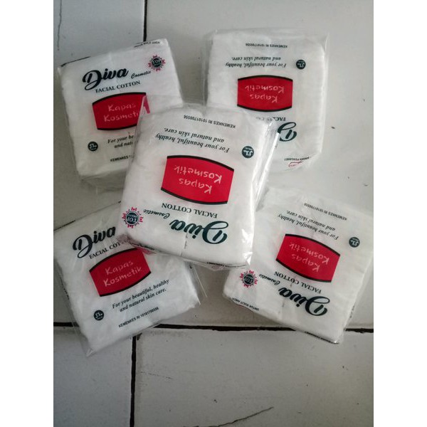 Kapas Putih Untuk Wajah Facial Cotton Cosmetic Merk Diva