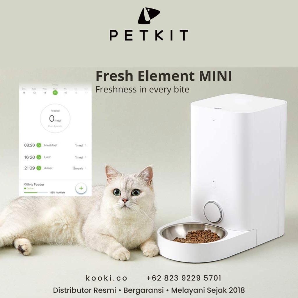 Jual PETKIT Fresh Element Mini Smart Pet Feeder / Mesin Makan Otomatis ...