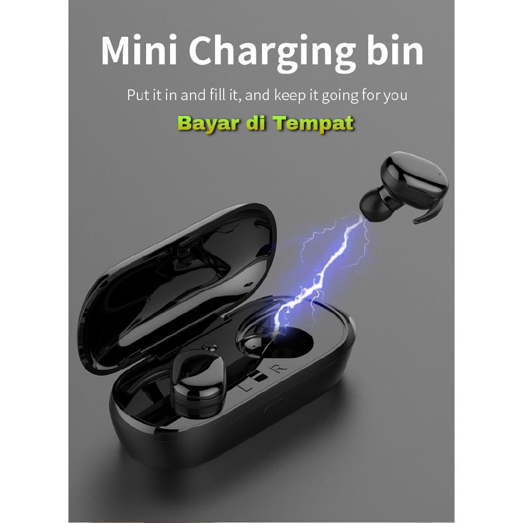 Jual TWS4 Earphone Bluetooth Wireless 5.0 Stereo Headset Murah