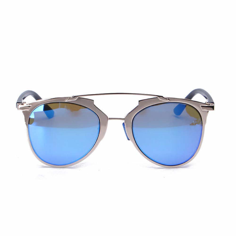 Anti UV Sunglasses Eye Cat [ Biru Gold ] Kacamata Pria &amp; Wanita - HM400