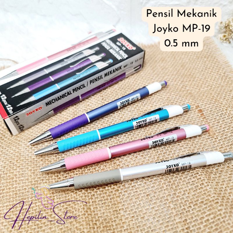 

ECER 1 BIJI Pensil Mekanik Joyko MP-19 / Pensil Joyko / Mechanical Pencil ORIGINAL 100% Joyko 0.5 mm ECER 1 BIJI / Pensil 2B Cetekan