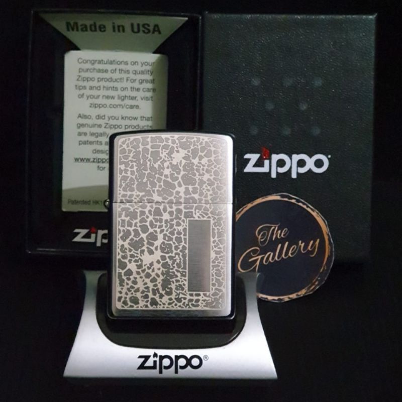⭐⭐⭐⭐⭐ 49208 ORIGINAL ZIPPO CRACKLE PATTERN DESIGN