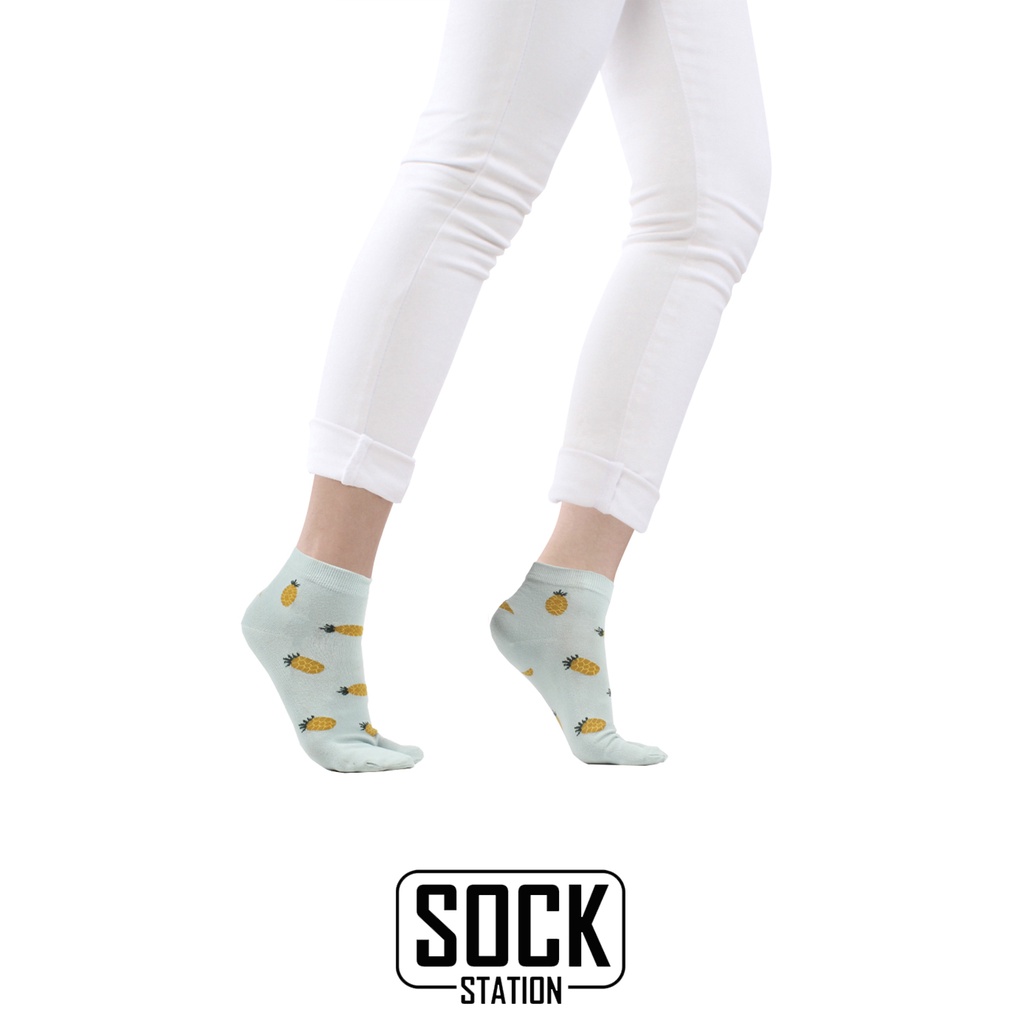 MUNDO SOCK STATION Women Casual Thumb Sock Ankle - Kaos Kaki Wanita Jempol Pendek-5