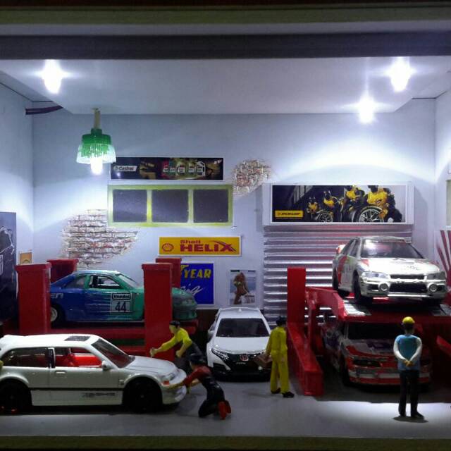 Diorama bengkel gudang