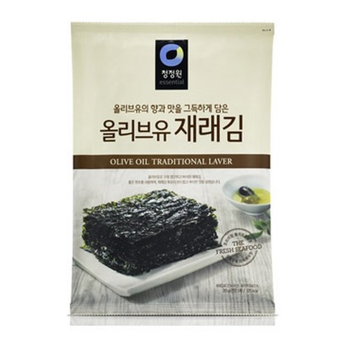 

Olive Oil Traditional Laver Laver Chung Jung One Seaweed Nori Rumput Laut Korea 20 gram
