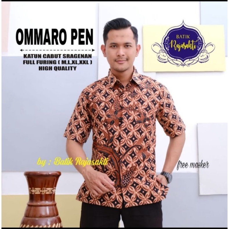 KEMEJA BATIK PRIA LENGAN PENDEK COCOK  UNTUK KONDANGAN KEKANTOR PERTEMUAN DENGAN REKAN BISNIS BATIK 