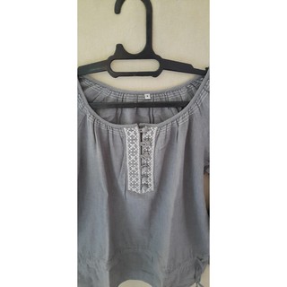 Blouse hijab (abu-abu) | Shopee Indonesia
