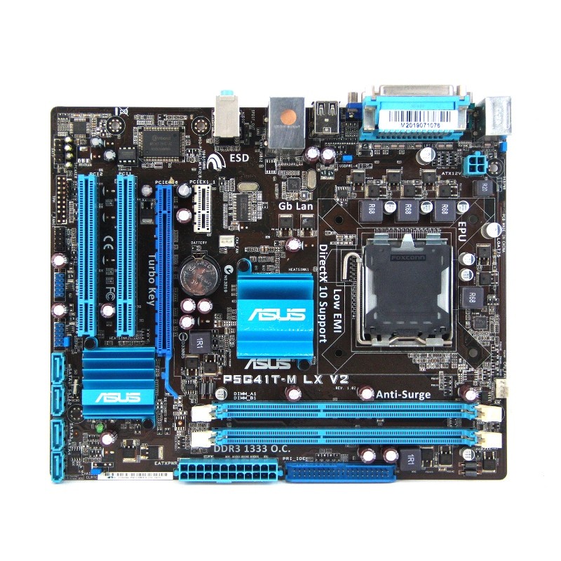 MOTHERBOARD ASUS P5G41T-M LX V2 DUAL CHANNEL DDR3 (LOOSE PACK) LGA 775 PROCESSOR INTEL