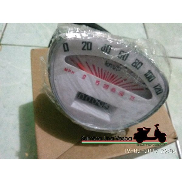 Spidometer / Spedometer / Speedometer Vespa Super / Sprint