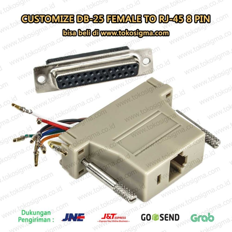 DB25 F to RJ45 MODULAR ADAPTER