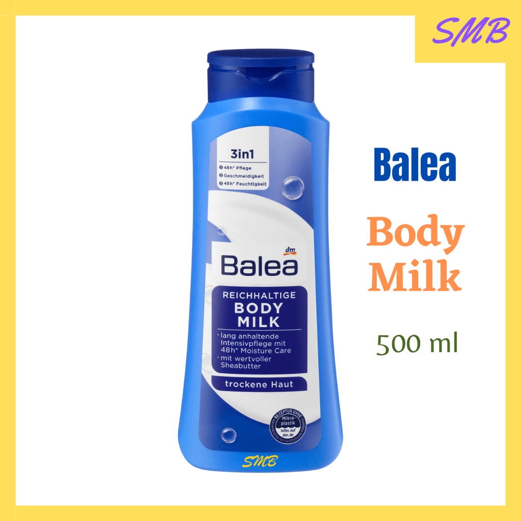 Balea Body Milk - Lotion Cream Badan - Body Butter 500 ml