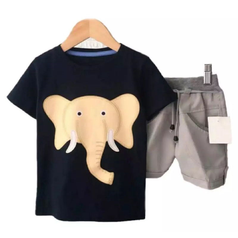 BAJU ANAK / PAKAIAN ANAK / SETELANAK ANAK MOTIF GAJAH