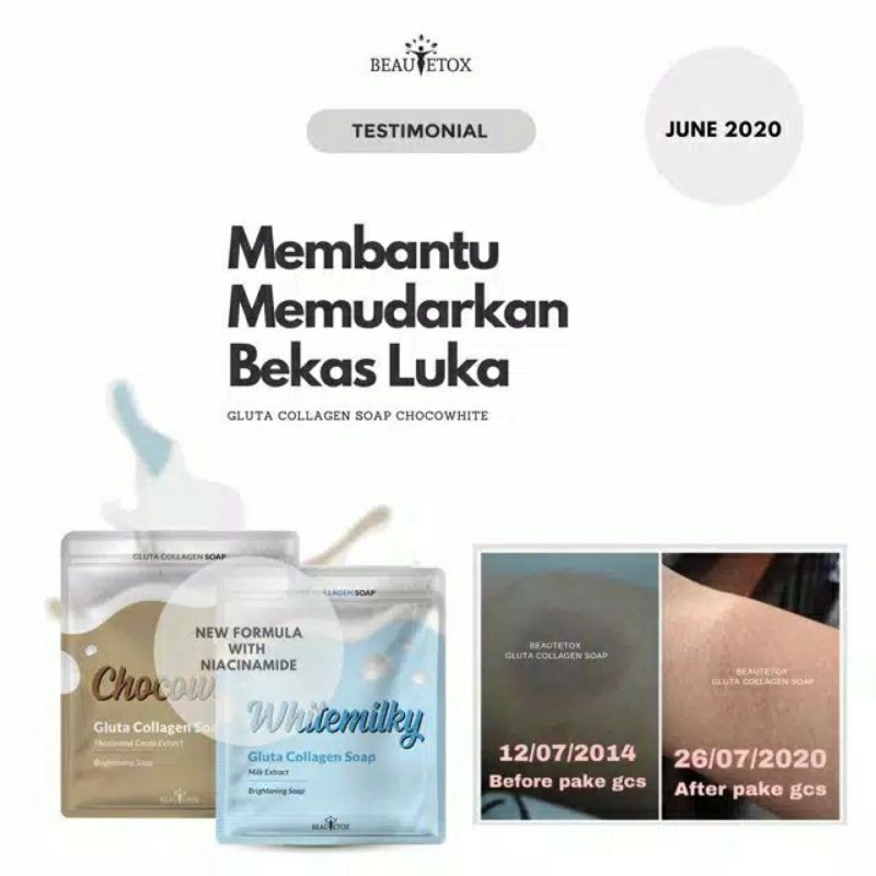 Beautetox Soap Gluta Collagen Chocowhite & Whitemilky || Sabun viral tiktok