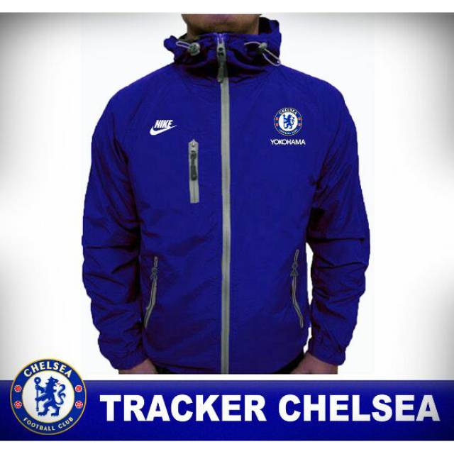 Jaket hodie logo chelsea