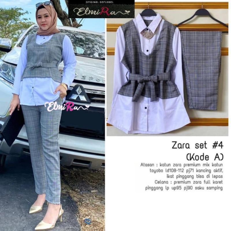 SETELAN WANITA JOVI DAN ZARA BY ELMIRA