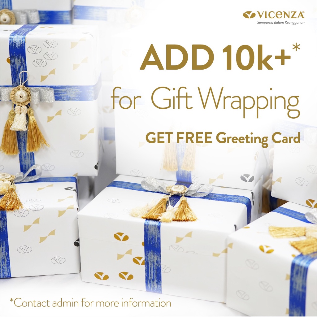 

Vicenza Gift Wrapping [Tambahan Bungkus Kado]
