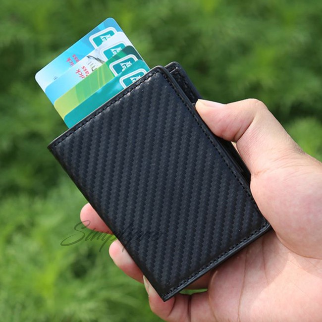 Dompet Pria Keren Anti RFID Premium Card Holder Modern Wallet