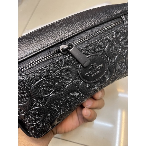 Clutch coach original leather Tas Tangan Card mirror pria/wanita