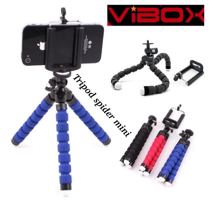 Tripod Spider Mini Stand Monopod for Camera kamera fleksibel flexible mono pod tongsis selfie foto Promo Sen