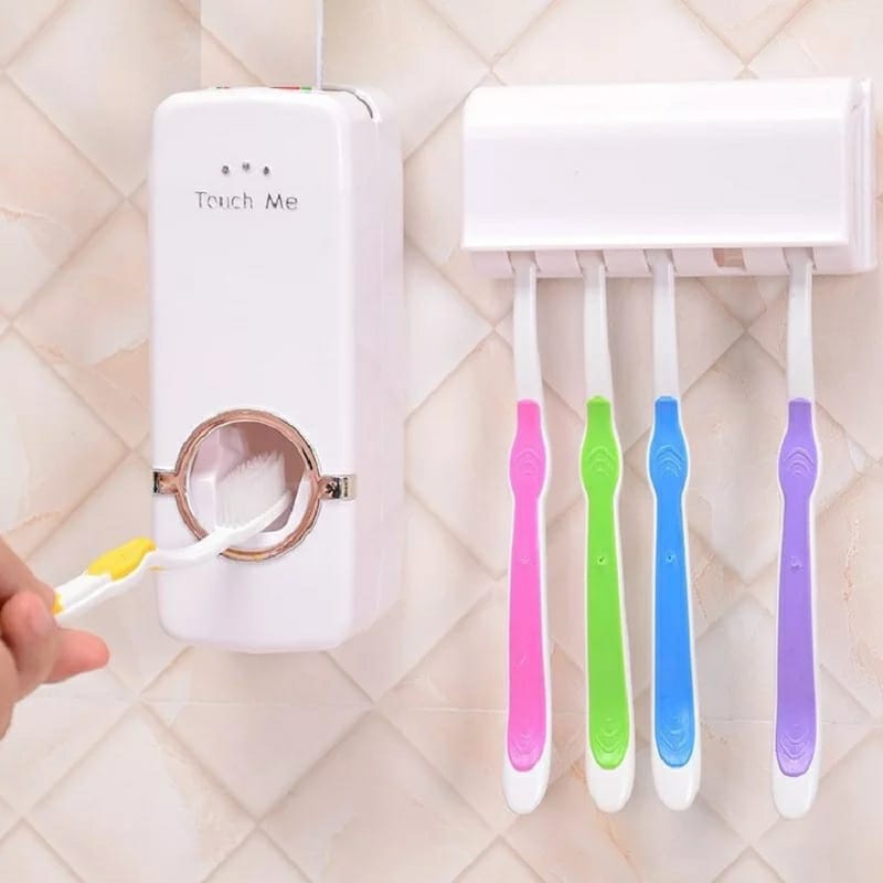 Toothpaste Dispenser Odol &amp; Brush Set / Pasta Gigi Dan Tempat Sikat Gigi 2148