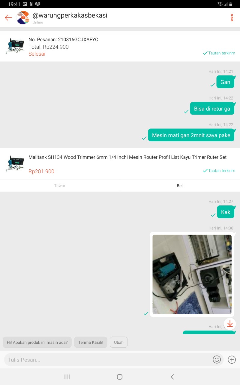 Mailtank Sh134 Wood Trimmer 6mm 1/4 Inchi Mesin Router Profil List Kayu Trimer Ruter Set