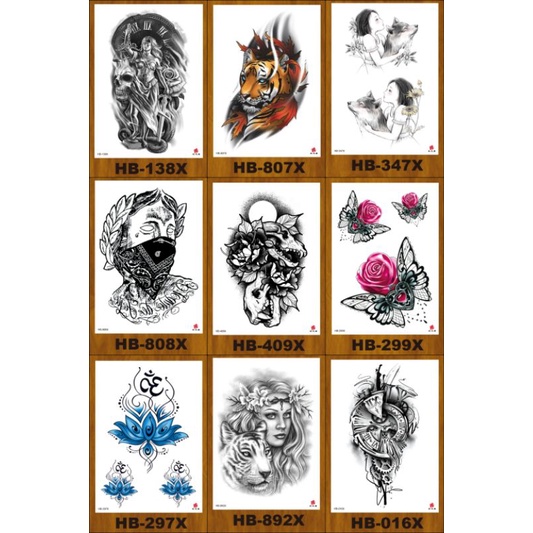 Tato temporer terbaru motif HB &amp; TH