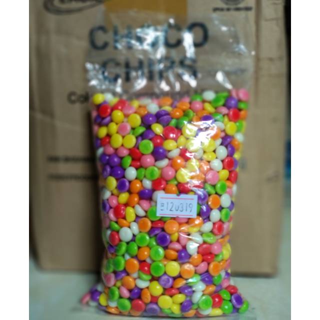

Choco Chip 1/2 Bulat Rainbow Lagie 250gr (Warna Warni)