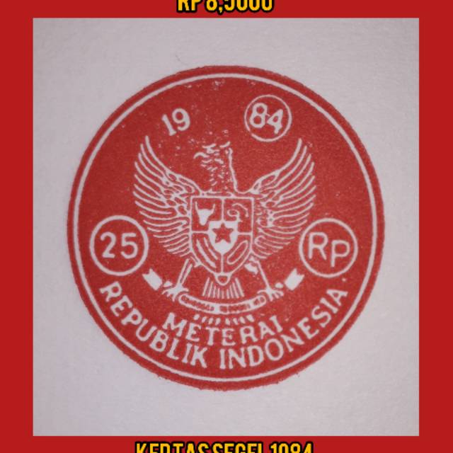 

KERTAS SEGEL TAHUN 1984