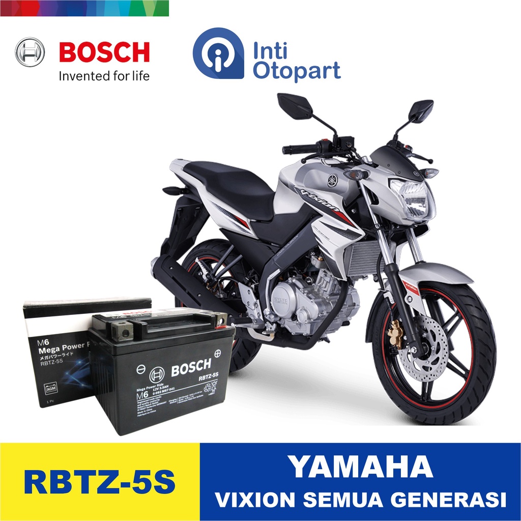 Accu Aki RBTZ-5S Motor YAMAHA VIXION ORIGINAL BOSCH