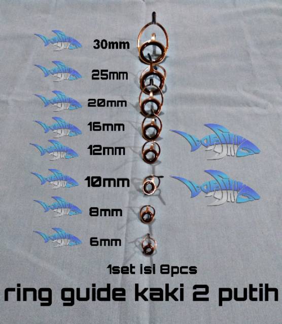 RING GUIDE HIGH CARBON STEEL 1SET 8PCS
