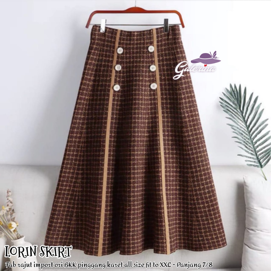 Rok Rajut 7/8 Motif Bawahan Wanita Rok 7 Per 8 Rok Cantik BKK Kekinian Terbaru