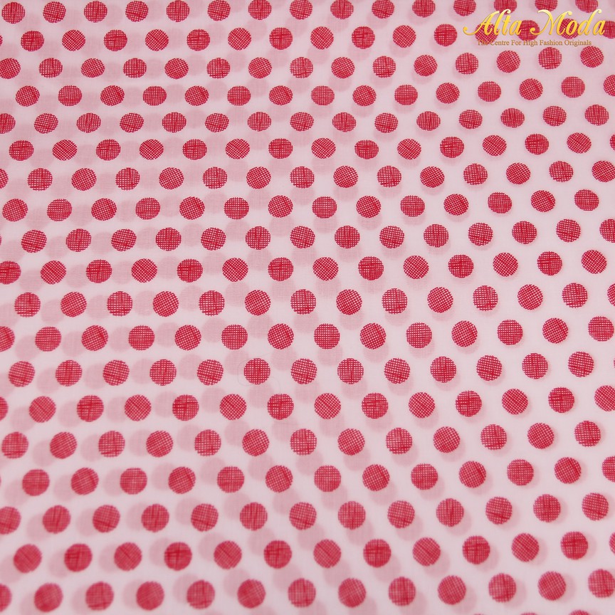 

Alta Moda Katun Voile Voal Pink Muda Motif Polkadot Merah (1M)