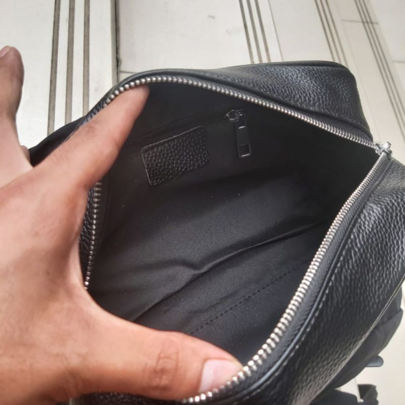 Tas tangan gucci import pria wanita - pouchbag pria kulit asli