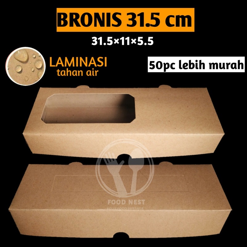 Jual DUS KOTAK BROWNIES 31x11x5 MIKA BRONIS 32 X 11 X 6 BOX HAMPERS ...