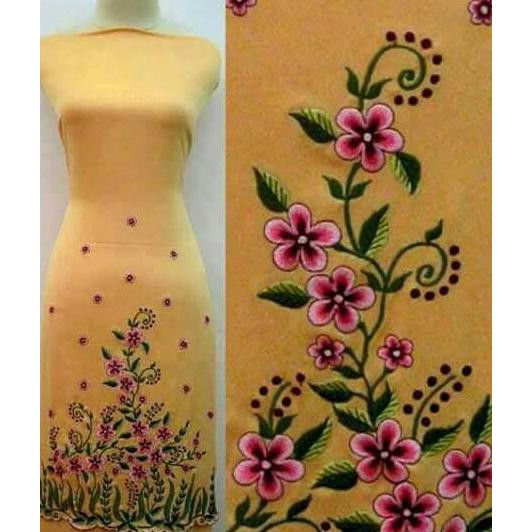 Bukittinggi Original Kain Dasar Meteran Bordir Bahan Gamis Bordiran Sulaman