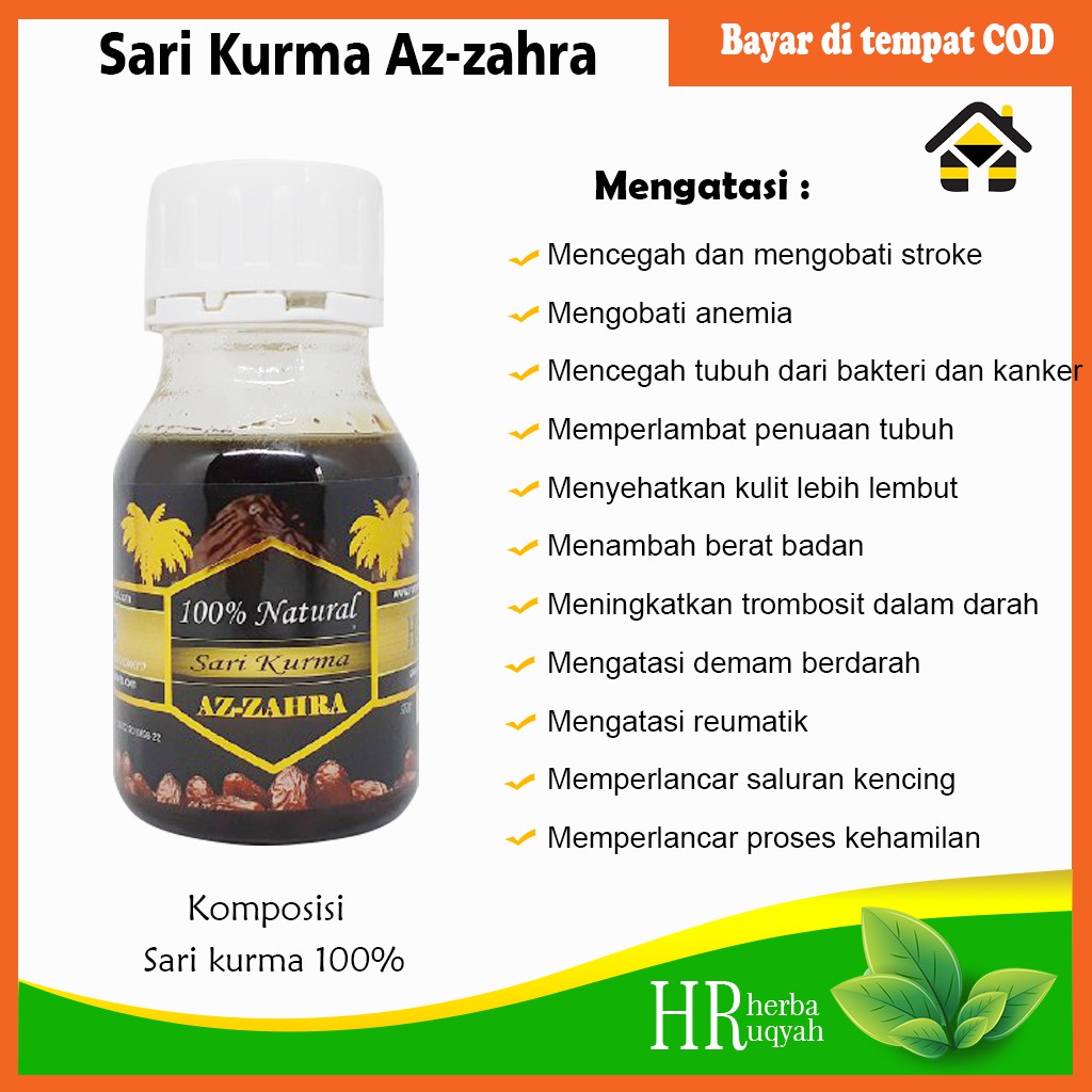 Sari Kurma Az Zahra Penambah Badan 100 Shopee Indonesia