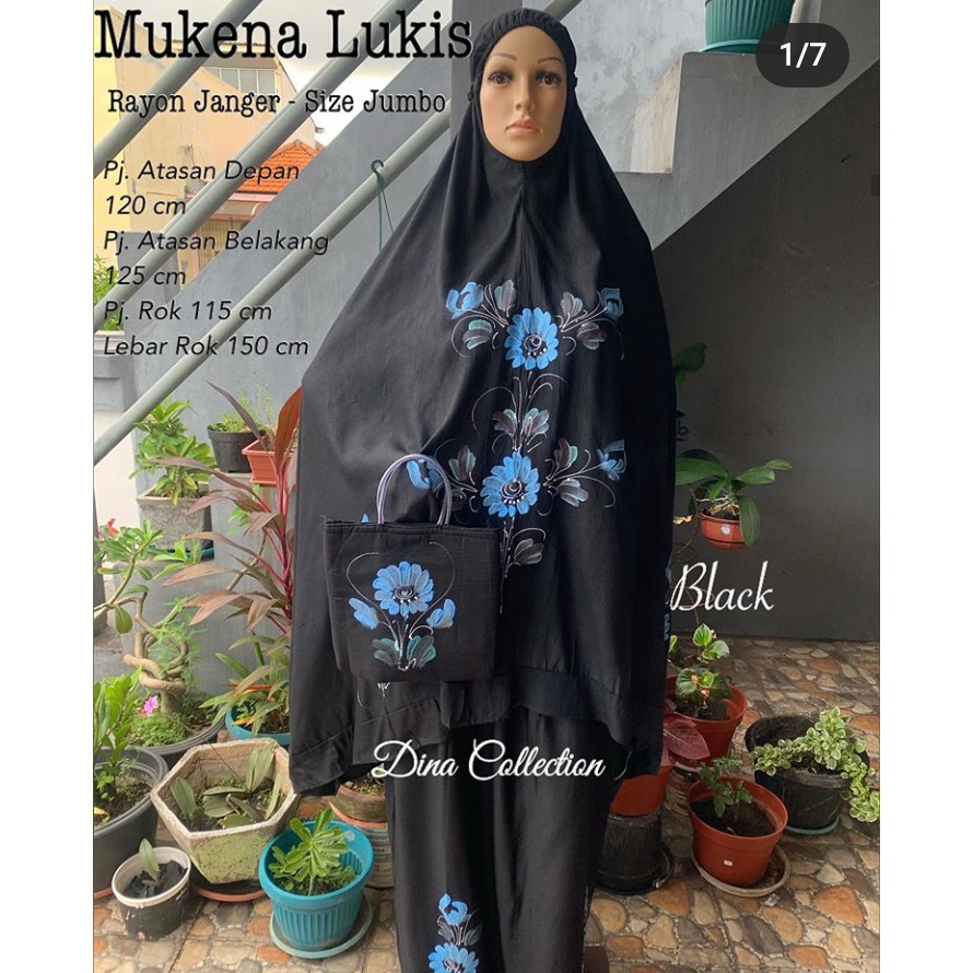 Mukena Lukis Jumbo Rayon Janger