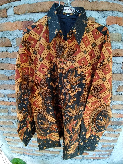 Atasan Batik Pria Lengan Panjang Premium/kemeja Batik Pria Lengan Panjang Reguler Asd 095