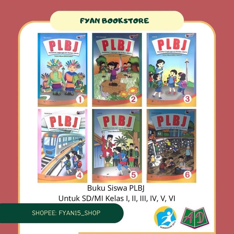 Fyan Book Store: Buku Pendidikan Lingkungan dan Budaya Jakarta PLBJ untuk SD/MI CV Arya Duta Kurikul