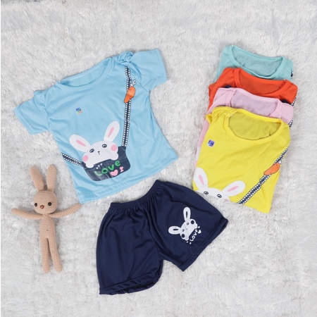 Jeco fashion Set anak Rample love rabbit