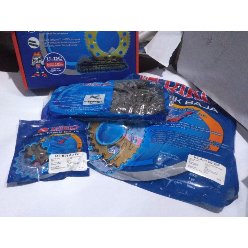 Gear set KLX 150 BF gir set KLX 150 gear paket KLX 150 BF chain kit KLX 150