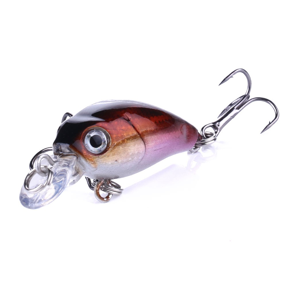 HENGJIA 1Pcs Micro 4.5cm/4.0g Umpan Crankbait Pancing Mini Minnow Ikan Fishing Lure Swimbait Bass Kail