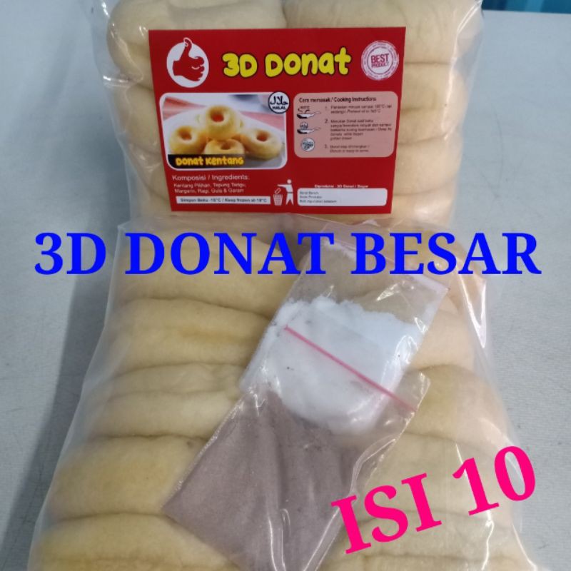 

DONAT KENTANG 3D BESAR ISI 10