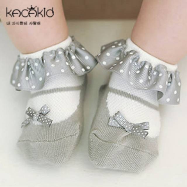 KK10-Kaos Kaki Anak Perempuan Polkadot