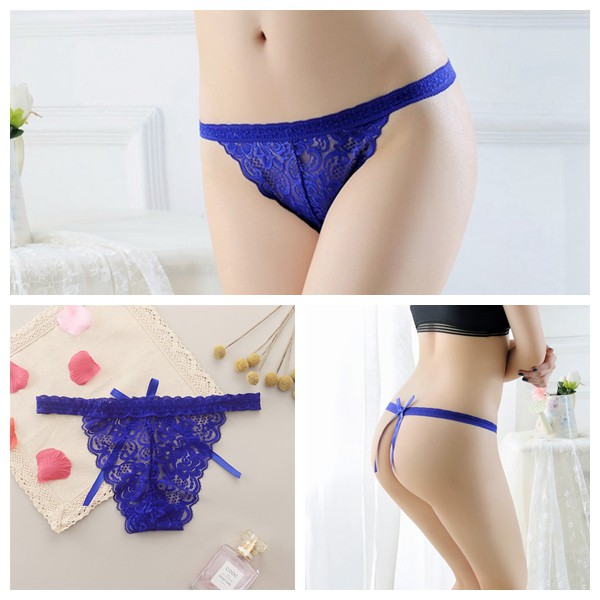 Sexy G-String Wanita Lace Transparan Sexy Celana Dalam Pola Motif Thong C212