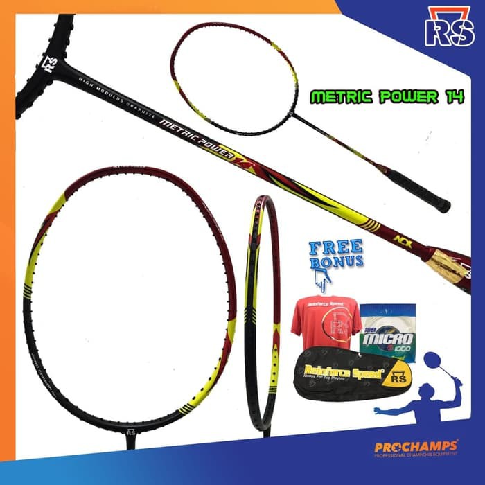 Rs Metric Power 14 Nx Raket Badminton Original