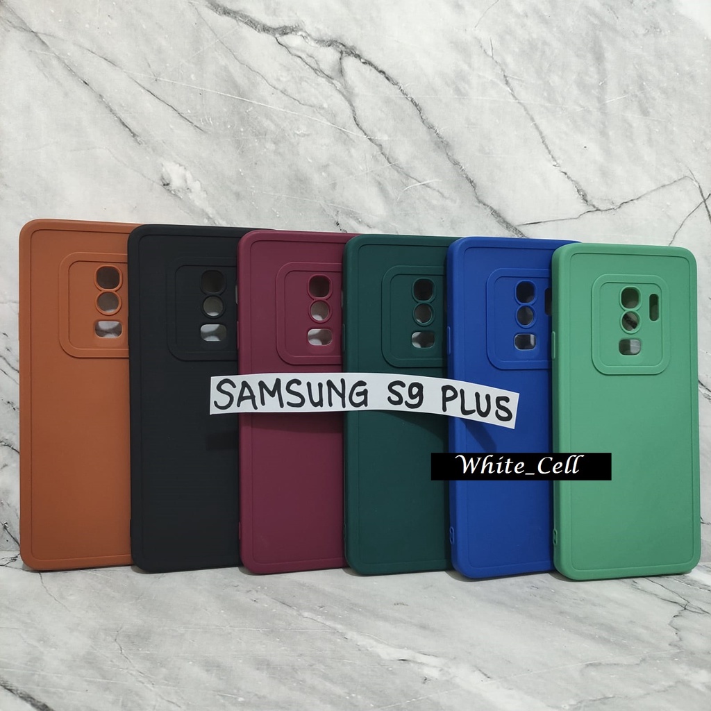 SoftCase ProCamera Silicon Matte Case Samsung S9 S9 Plus Full Cover White_Cell