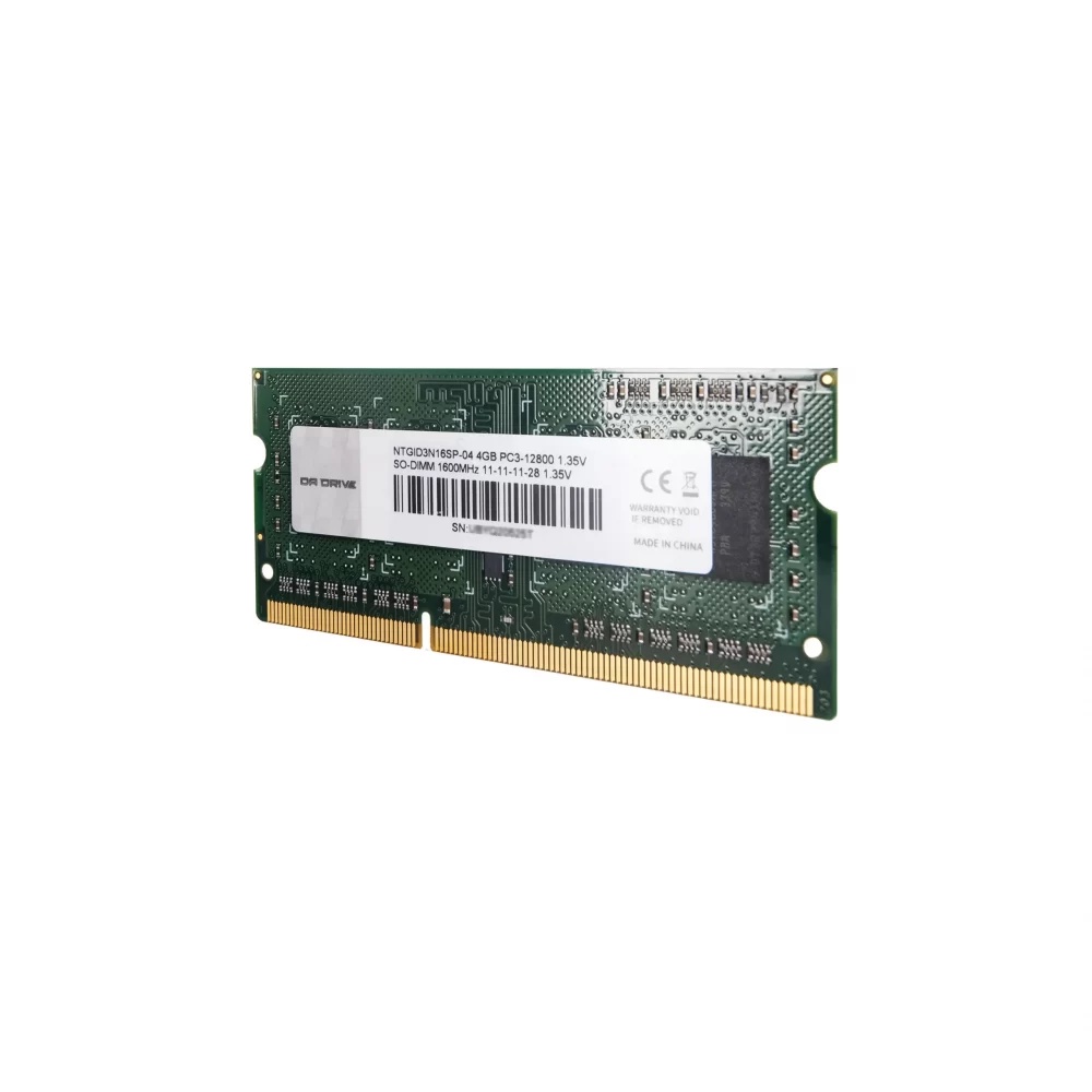 DA Drive SO-DIMM DDR3L 1600Mhz 4GB RAM Memory fo Laptop